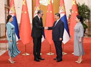 CHINA-BEIJING-XI JINPING-PRESIDENTE SERBIO-CONVERSACIONES