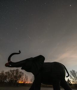 CHINA-HEILONGJIANG-LLUVIA DE METEOROS LIRIDAS
