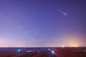 CHINA-HEILONGJIANG-LLUVIA DE METEOROS LIRIDAS