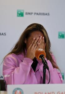 FRANCIA-PARIS-TENIS-ABIERTO DE FRANCIA-INDIVIDUALES FEMENINOS-PRIMERA RONDA-CONFERENCIA DE PRENSA
