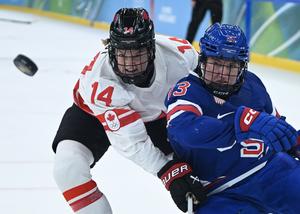 ITALIA-MILAN-JUEGOS OLIMPICOS DE INVIERNO-HOCKEY SOBRE HIELO-FEMENINO-PARTIDO POR LA MEDALLA DE ORO-EEUU VS CANADA