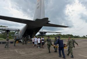 COLOMBIA-PUTUMAYO-ACCIDENTE-AVION MILITAR