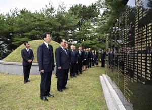 RPDC-PYONGYANG-CHINA-WANG HUNING-VISITA