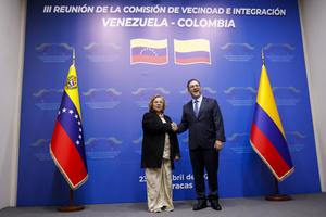 VENEZUELA-CARACAS-COLOMBIA-CANCILLERES-REUNION