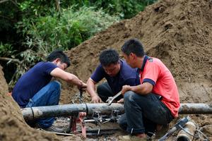 CHINA-CHONGQING-INUNDACION-RESCATE