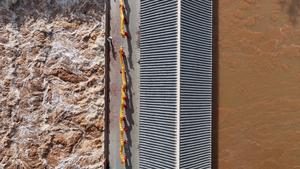 CHINA-NINGXIA-QINGTONGXIA-RIO AMARILLO-RIEGO