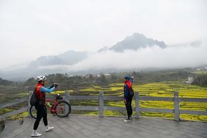 CHINA-ANHUI-XUANCHENG-FLOR DE COLZA-PAISAJE