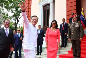 VENEZUELA-CARACAS-COLOMBIA-RODRIGUEZ-PETRO-VISITA