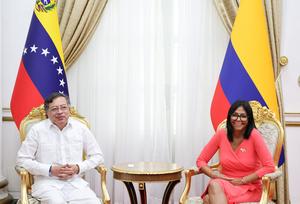 VENEZUELA-CARACAS-COLOMBIA-RODRIGUEZ-PETRO-VISITA