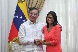 VENEZUELA-CARACAS-COLOMBIA-RODRIGUEZ-PETRO-VISITA