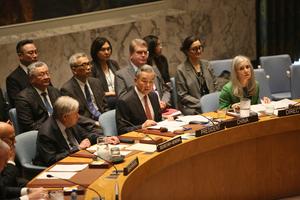 ONU-CONSEJO DE SEGURIDAD-CHINA-WANG YI-REUNION DE ALTO NIVEL