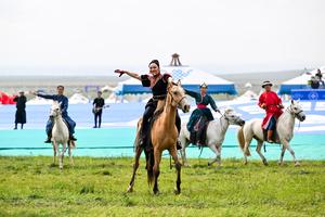 CHINA-MONGOLIA INTERIOR-XILIN GOL-FESTIVAL NAADAM-INAUGURACION
