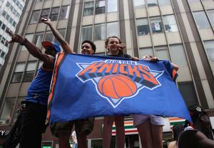 EEUU-NUEVA YORK-BALONCESTO-KNICKS-DESFILE DE VICTORIA DEL CAMPEONATO-AFICIONADOS