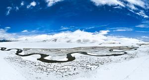 CHINA-XIZANG-NAGQU-PASTIZAL DE QIANGTANG-PAISAJE NEVADO