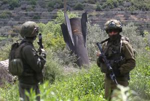 MEDIO ORIENTE-CISJORDANIA-SALFIT-RESTOS DE UN MISIL