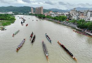 CHINA-FUJIAN-FUZHOU-CARRERAS DE BOTES DEL DRAGON