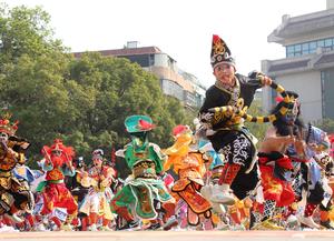 CHINA-AÑO NUEVO CHINO-DANZA YINGGE