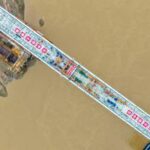 CHINA-CHONGQING-FERROCARRIL DE ALTA VELOCIDAD-PUENTE-CIERRE