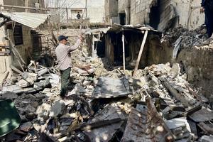 LIBANO-SIDON-ATAQUE AEREO ISRAELI-CAMPAMENTO DE REFUGIADOS PALESTINOS
