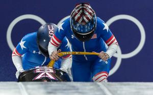 ITALIA-CORTINA D'AMPEZZO-JUEGOS OLIMPICOS DE INVIERNO-BOBSLEIGH DOBLE FEMENINO