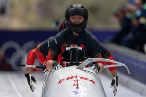 ITALIA-CORTINA D'AMPEZZO-JUEGOS OLIMPICOS DE INVIERNO-BOBSLEIGH CUADRUPLE MASCULINO