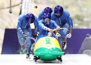 ITALIA-CORTINA D'AMPEZZO-JUEGOS OLIMPICOS DE INVIERNO-BOBSLEIGH CUADRUPLE-MASCULINO