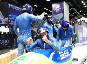 ITALIA-CORTINA D'AMPEZZO-JUEGOS OLIMPICOS DE INVIERNO-BOBSLEIGH CUADRUPLE MASCULINO