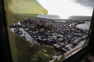 MEDIO ORIENTE-CIUDAD DE GAZA-TIENDAS DE CAMPAÑA TEMPORALES-PALESTINOS DESPLAZADOS