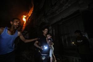 MEDIO ORIENTE-CIUDAD DE GAZA-ATAQUE AEREO