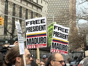 EEUU-NUEVA YORK-NICOLAS MADURO-JUICIO-PROTESTA