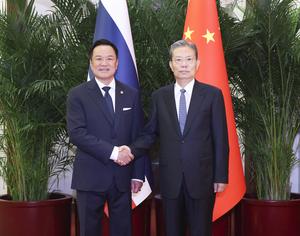 CHINA-BEIJING-ZHAO LEJI-PRIMER MINISTRO TAILANDES-REUNION