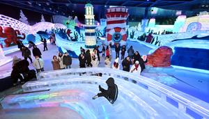 CHINA-HEILONGJIANG-HARBIN-PARQUE TEMATICO DE HIELO Y NIEVE CUBIERTO