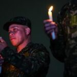 COLOMBIA-BOGOTA-ACCIDENTE-AVION MILITAR-HOMENAJE