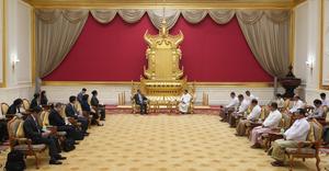 MYANMAR-NAY PYI TAW-PRESIDENTE-CHINA-WANG YI-REUNION