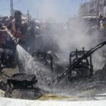 MEDIO ORIENTE-CIUDAD DE GAZA-ATAQUE CON DRON
