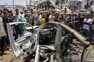 MEDIO ORIENTE-CIUDAD DE GAZA-ATAQUE CON DRON