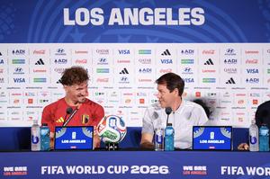 EEUU-LOS ANGELES-FUTBOL-COPA MUNDIAL DE LA FIFA 2026-CONFERENCIA DE PRENSA-BELGICA