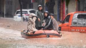 CHINA-GUANGXI-QINZHOU-FUERTES LLUVIAS