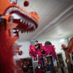 ARGENTINA-HAEDO-DANZA DEL LEON SOBRE POSTES