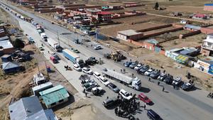 BOLIVIA-EL ALTO-BLOQUEOS-ESTADO DE EXCEPCION