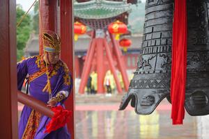 CHINA-GANSU-TIANSHUI-FUXI-CULTO-CEREMONIA