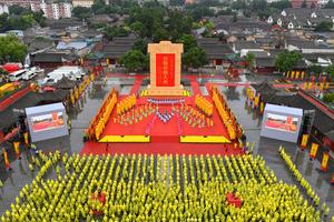 CHINA-GANSU-TIANSHUI-FUXI-CULTO-CEREMONIA