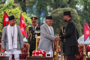 NEPAL-KATMANDU-NUEVO PRIMER MINISTRO-TOMA DE POSESION