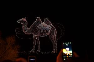 CHINA-GANSU-DUNHUANG-ESPECTACULO DE DRONES