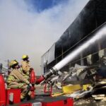 EEUU-LOS ANGELES-INCENDIO EN BODEGA