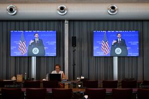 SUIZA-BÜRGENSTOCK-CONVERSACIONES EEUU-IRAN-JD VANCE-CONFERENCIA DE PRENSA