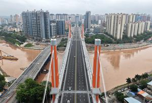 CHINA-GUANGXI-QINZHOU-CANAL PINGLU-PUENTE-TRANSITO