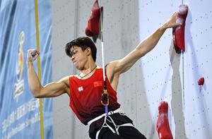 CHINA-HAINAN-SANYA-JUEGOS ASIATICOS DE PLAYA-ESCALADA DEPORTIVA