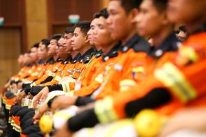 MYANMAR-NAY PYI TAW-TERREMOTO DE MANDALAY-ANIVERSARIO-CEREMONIA