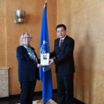 SUIZA-GINEBRA-XINHUA-FU HUA-FUNCIONARIA DE LA ONU-REUNIONES